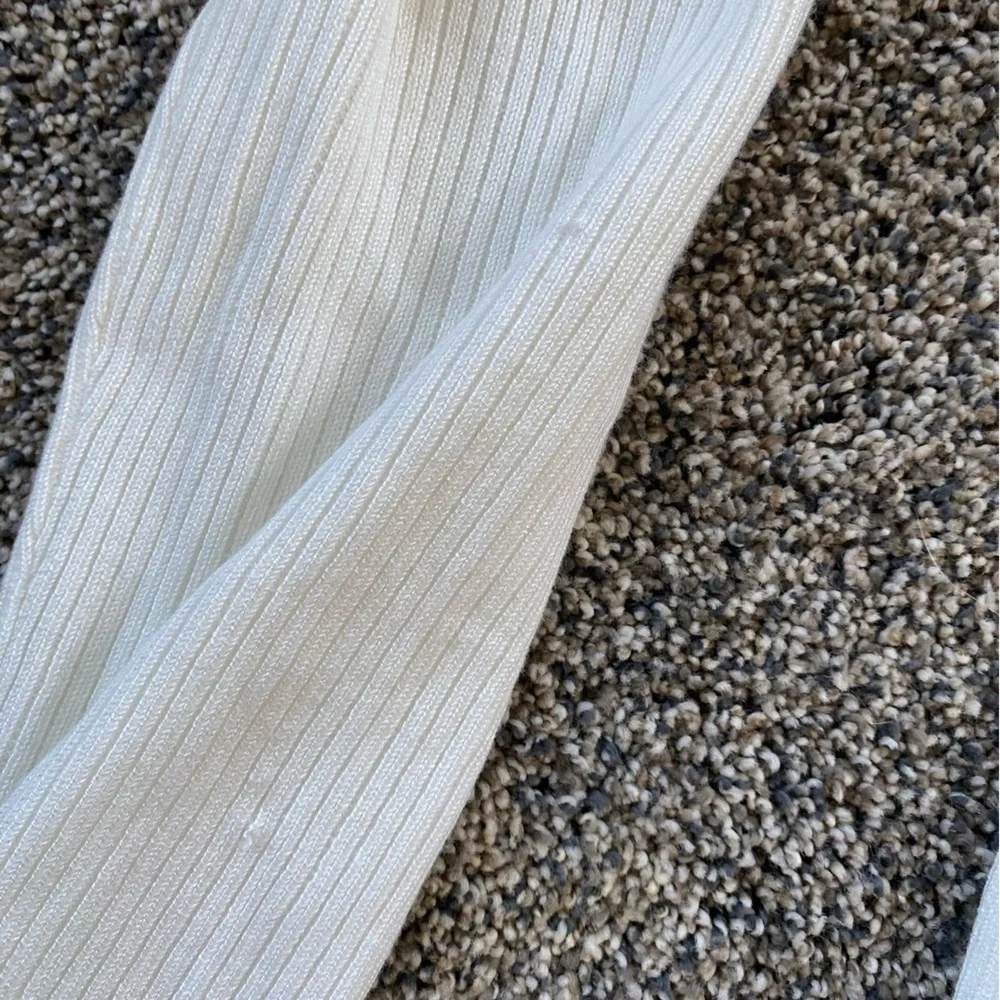 Cable & Gauge Cream Ribbed Cardigan - Picture 3 of 4